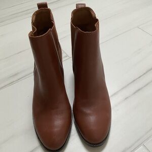 Jcrew Brown Leather Ankle Boots